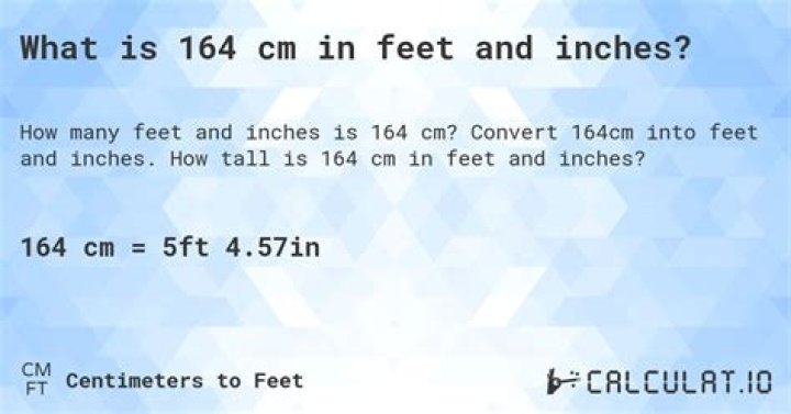 How Tall is 164 cm in Feet? A Complete Guide to Conversion and Context