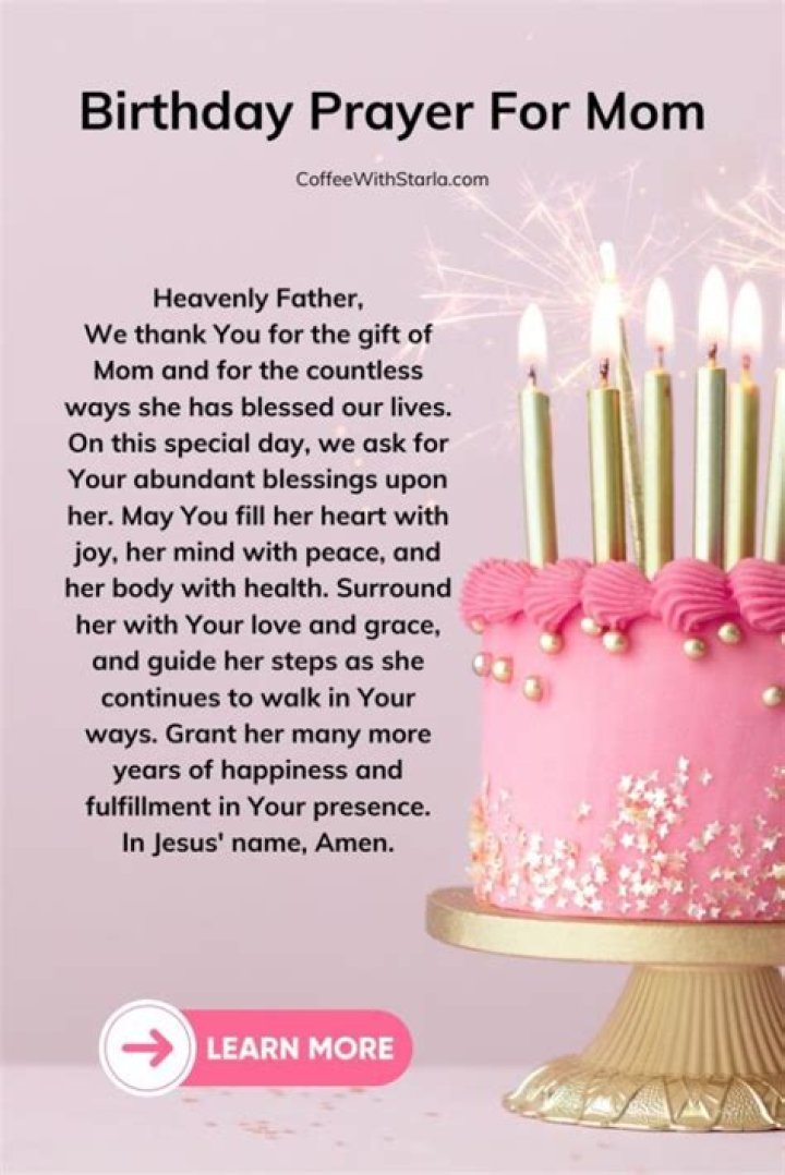 A Mother's Birthday Prayer: A Heartfelt Tribute to Unconditional Love