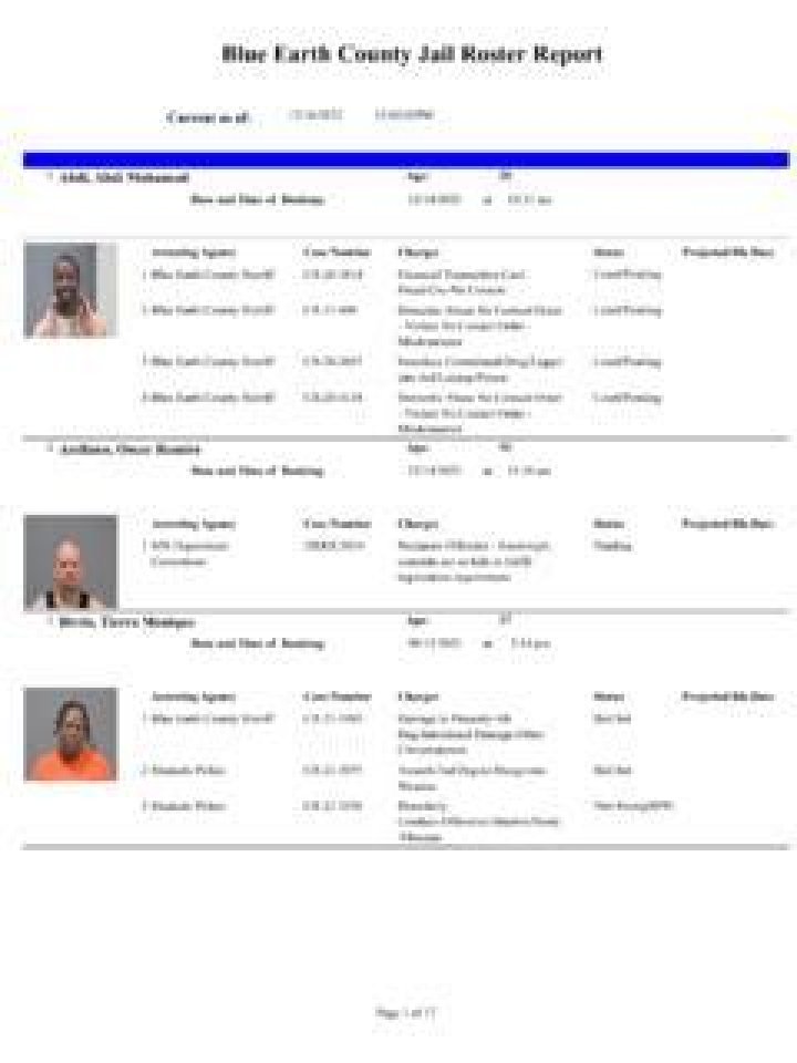 Blue Earth County Jail Roster: Comprehensive Guide and Essential Information