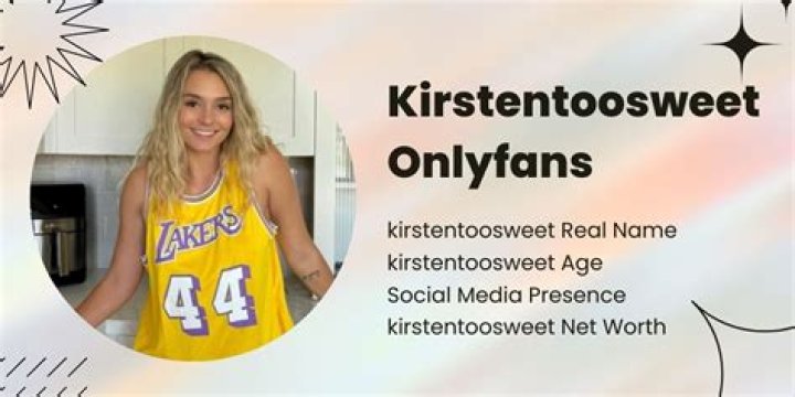 Kirsten Too Sweet OnlyFans: A Deep Dive into Her Online Presence and Influence