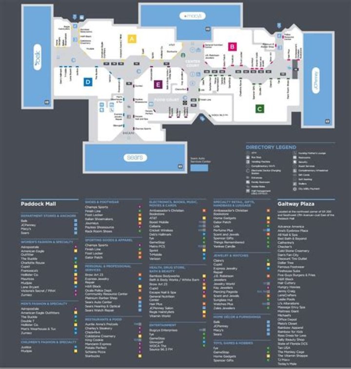 Paddock Mall Directory: Your Ultimate Shopping Guide