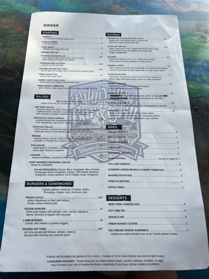 Palm Valley Outdoors Bar &amp; Grill Menu: A Comprehensive Guide to Your Next Dining Experience