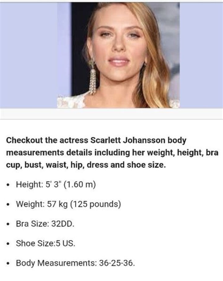 Scarlett Johansson Measurements: A Comprehensive Guide to Her Iconic Style and Influence