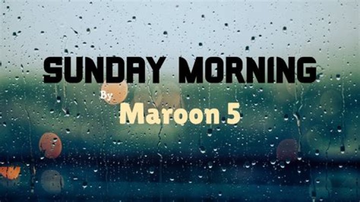 Embracing the Melodies of "Sunday Morning Rain is Falling" by Maroon 5