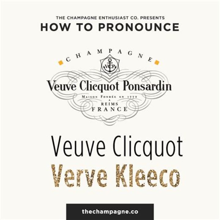 How to Perfectly Pronounce Veuve Clicquot